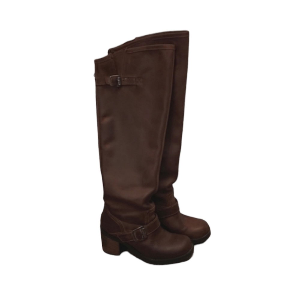 Steve Madden leather boots brown size 7 - Picture 1 of 7
